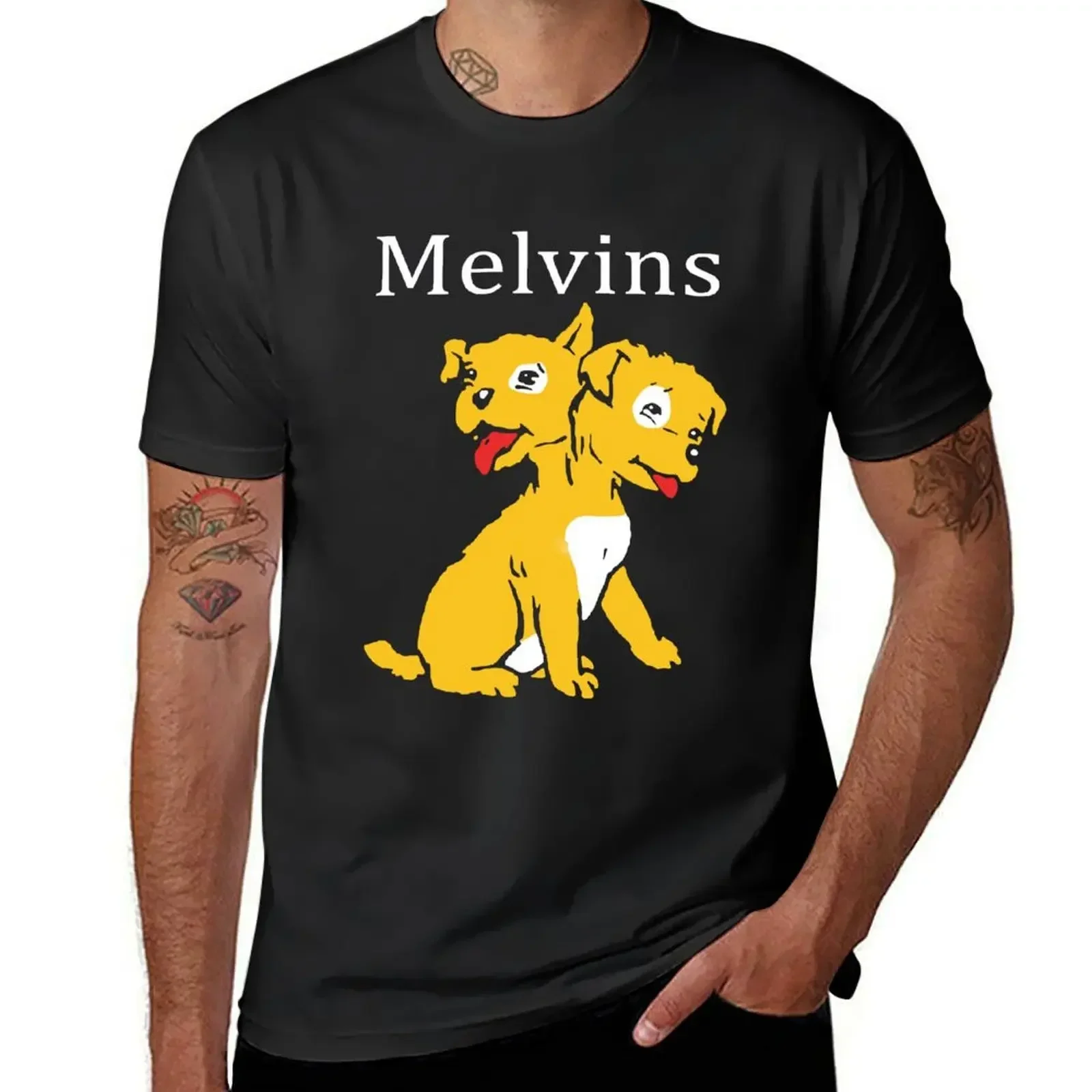 Melvins Band - Houdini Dog T-Shirt boys animal print quick-drying summer clothes big and tall t shirts for men