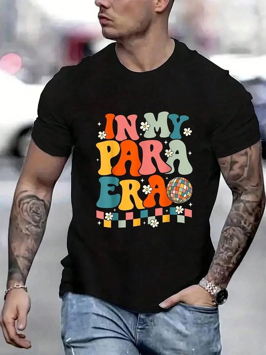 Cotton Costume T-Shirt Street Hip-Hop Style Men's T-Shirt Vintage Shirts Graphic Tees Band T Shirts Printed Men's T-Shirt Short