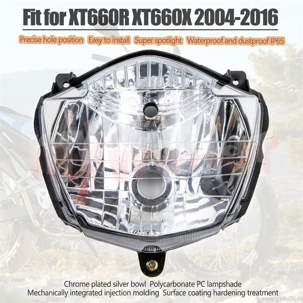 

Headlight Assembly Headlamp Light Fit For 2004 - 2016 YAMAHA XT660R XT660X XT 660 XT660 R X Motorcycle Lighting