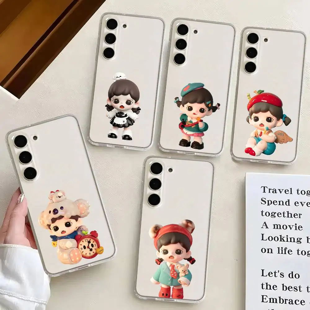 

Cute Z-Zoraa Phone Case For Samsung Galaxy S21 S22 S23 S24 S25ULTRA FE Ultra Plus5G A52S Transparent Cover