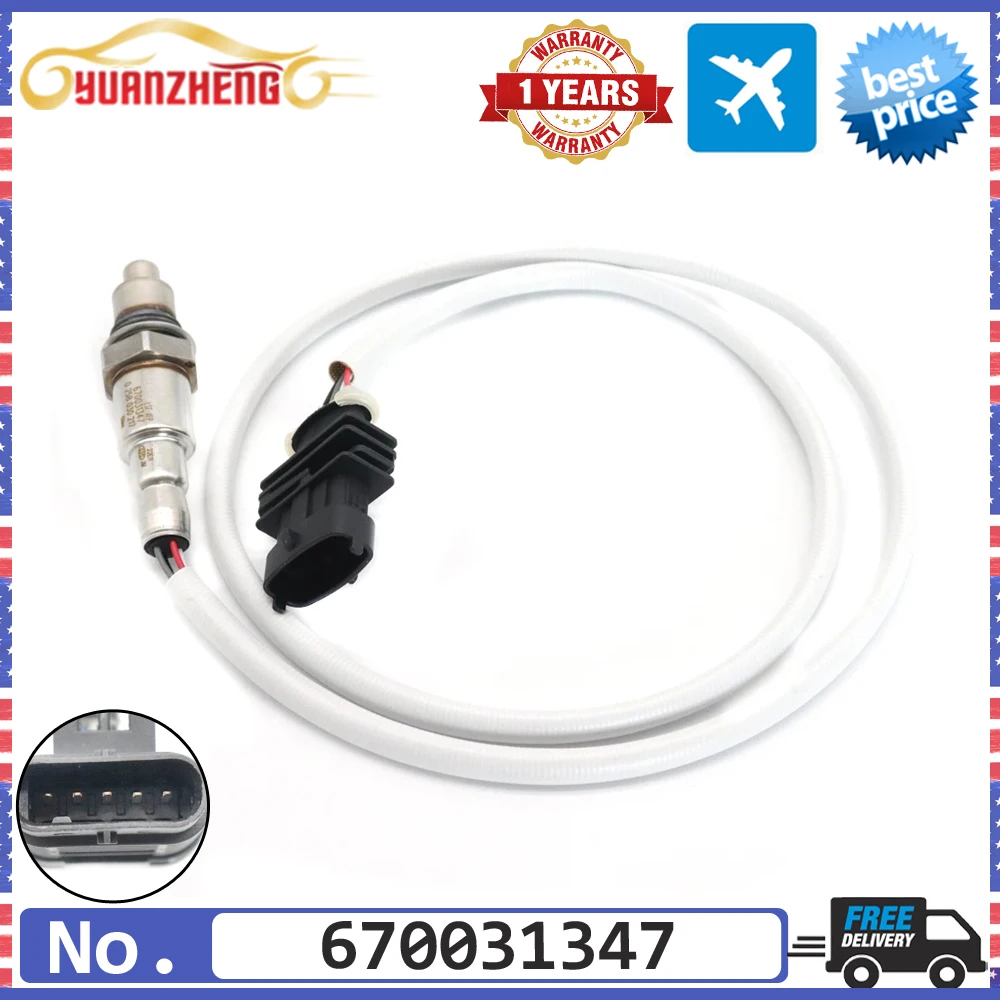 NEW 670031347 Rear Air Fuel Ratio Lambda O2 Oxygen Sensor for Maserati Quattroporte Levante Ghibli 3.0 V6 4WD S Q4 Sedan 4-Door