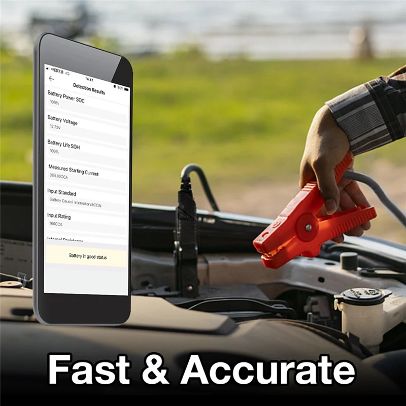 

Automobile General Bluetooth Version 12V 2000CCA Battery Tester Voltage Battery Analyzer Storage Battery Tester