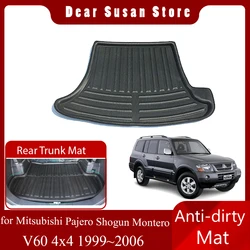 Car Special Rear Trunk Mat for Mitsubishi Pajero Shogun Montero V60 4x4 1999~2006 Luggage Rug Pad Space Liner Cover Accessories