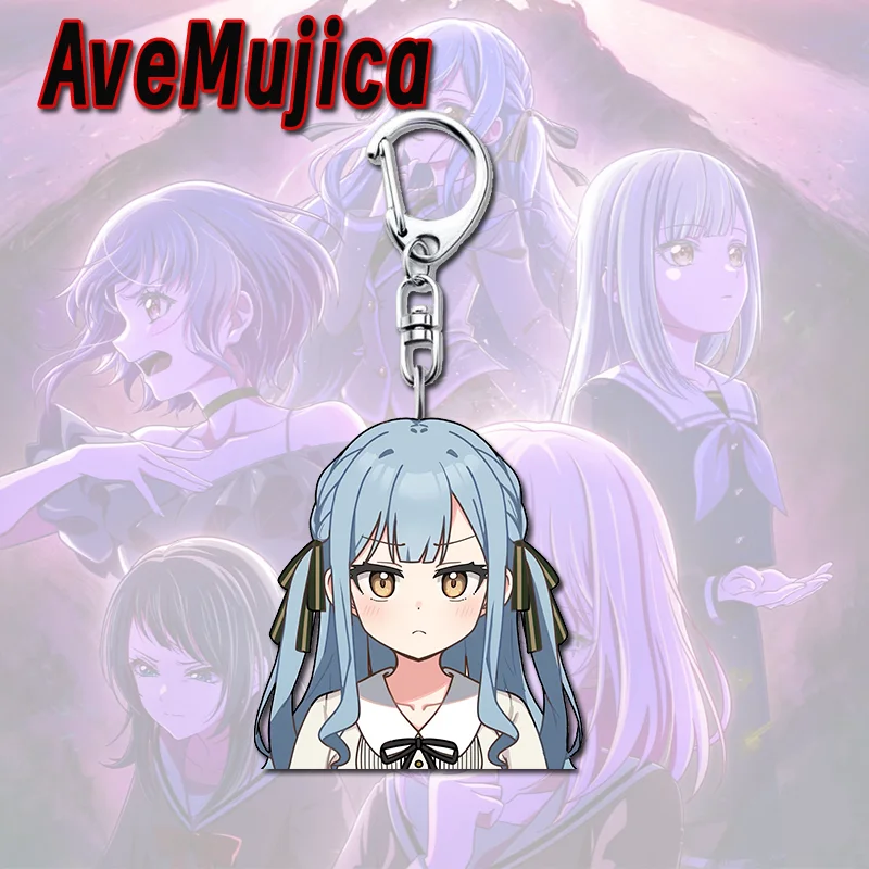 5шт аниме BanG Dream! Брелок с героями мультфильмов Тогава Сакико Вакба Муцуми, акриловый кулон, брелок для ключей, ювелирные изделия, украшения для рюкзака, подарки