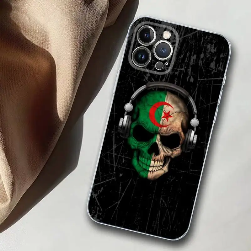 Algeria Flag Phone Case Silicone Soft for iphone 14 13 12 11 Pro Mini XS MAX 8 7 6 Plus X XS XR Cover