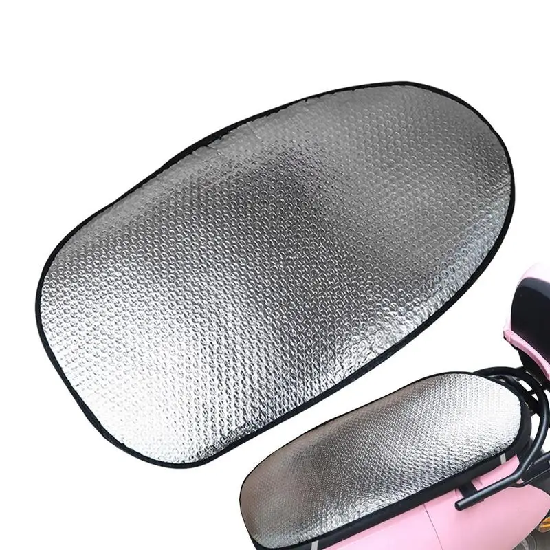 Motorcycle Scooter Seat Cover Heat Insulated Waterproof Sunscreen Seat Cushion Anti Slip Aluminum Foil Motorcycle Seat Pad