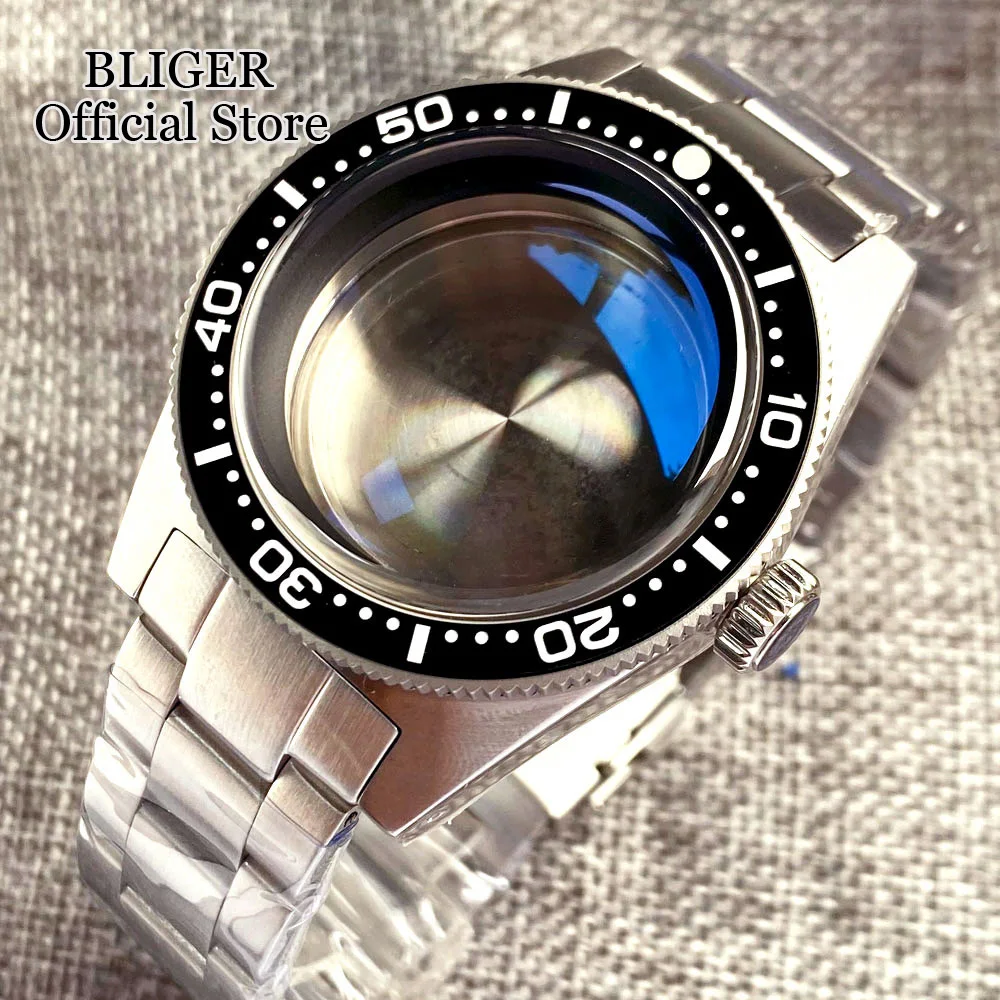 

300M Waterproof Diving Automatic Watch Case New 62MAS Fit NH35A NH36A PT5000 Domed AR Sapphire Glass 120 Click Rotating Bezel