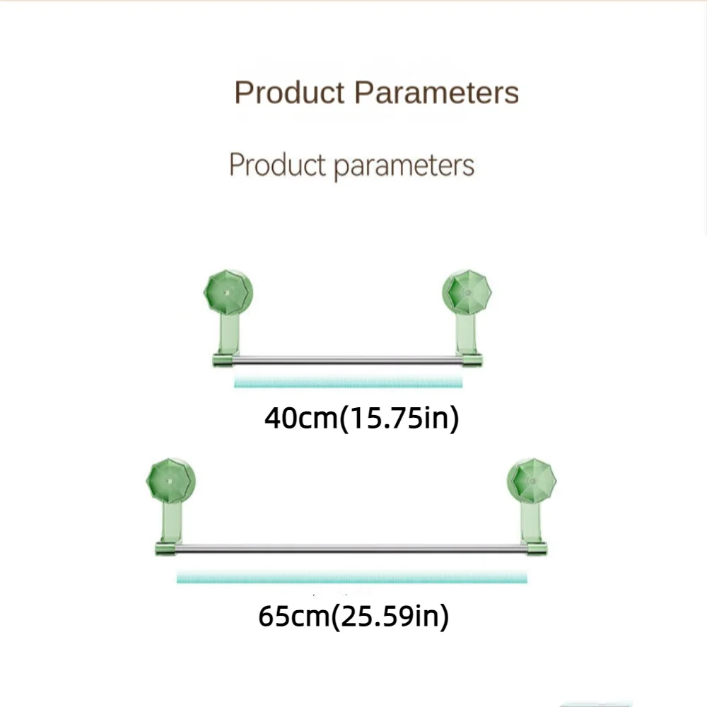Removable Suction Towel Rack No Drilling Multifunction Punch Free Towel Bar Wear-resistant Durable Towel Hanger