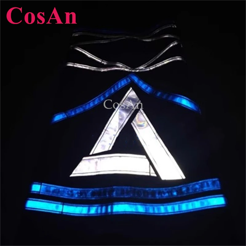 CosAn مثلث نمط شبح الرقص السراويل ملبورن خلط السراويل جرس قيعان مشرق تأثير عاكس بنطلون للجنسين جديد