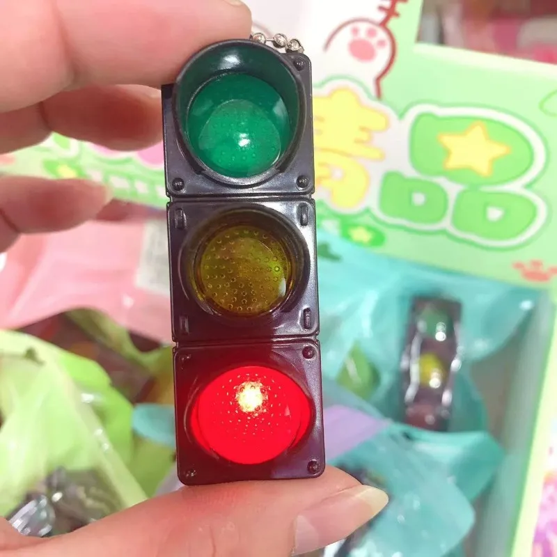 LED Traffic Light Keychain, Safety Key Ring
