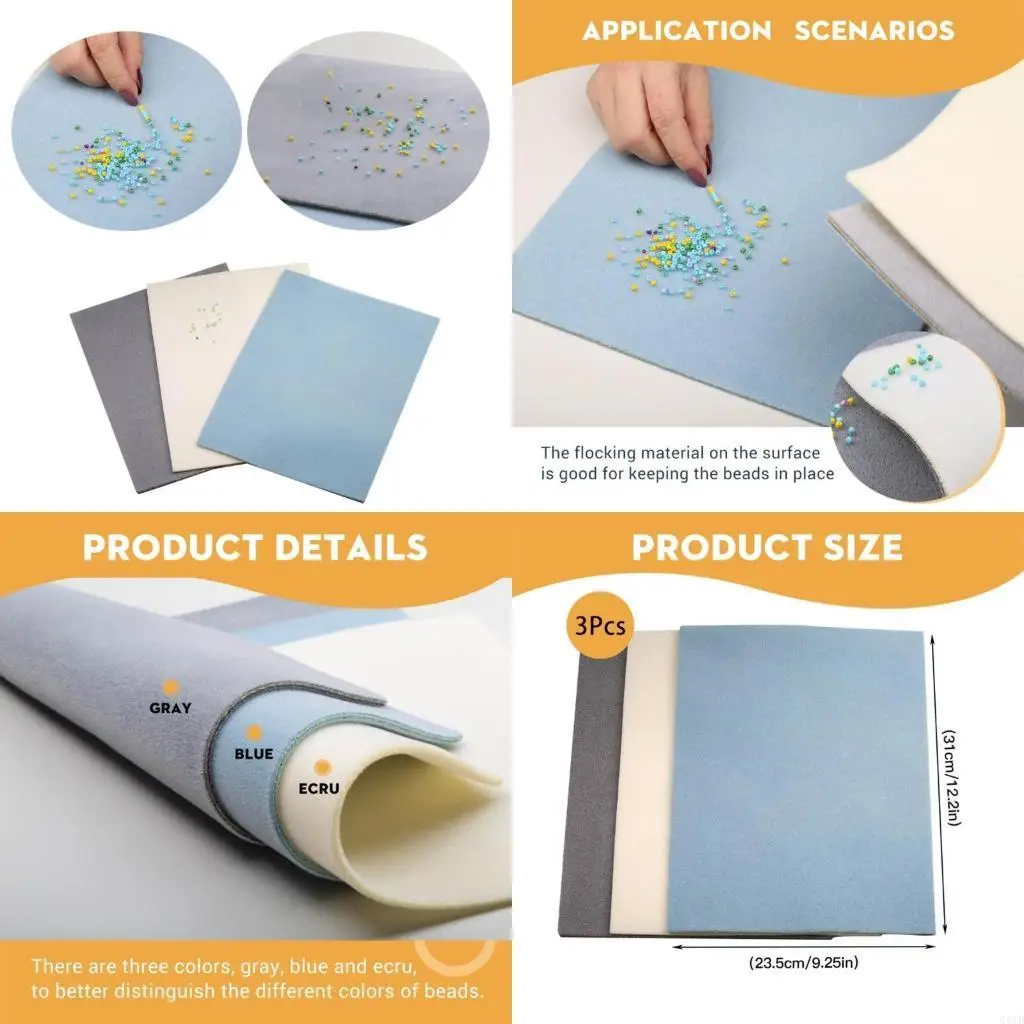  Sponge Bead Pad for Winding Beads Prevent Pearls from Slipping off DIY Hand Tool