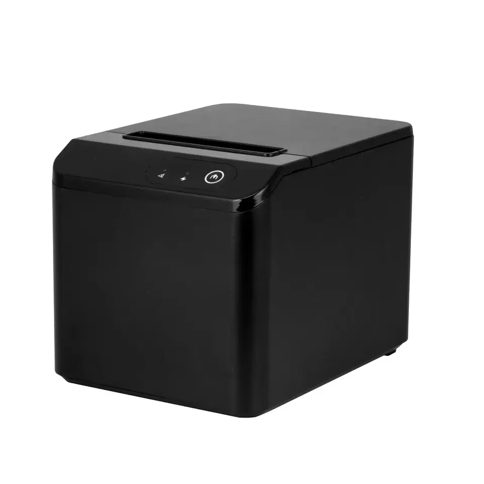 طابعة Xprinter الاقتصادية Xp-T80Q USB + LAN قطع تلقائي 80 مم طباعة POS للمطبخ والمطاعم طابعة الإيصالات الحرارية
