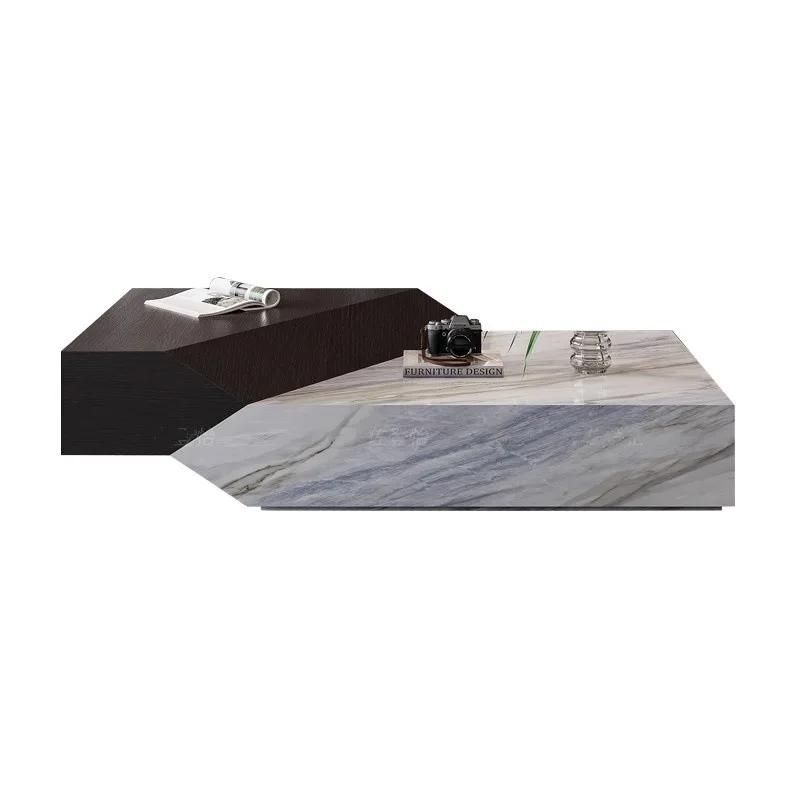 

Coffee table modern simple living room home creative special-shaped marble