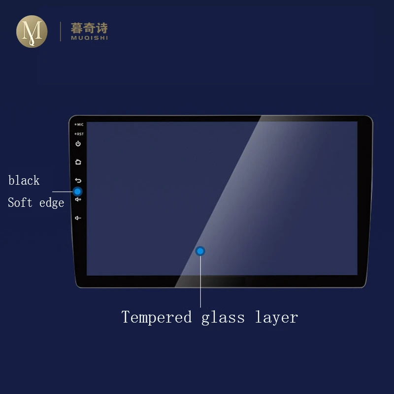 9/10 Inch for TEYES CC2 CC2L Spro 2 DIN GPS Car Radio Multimedia Player Protector Navigation Screen Tempered Glass GPS Film