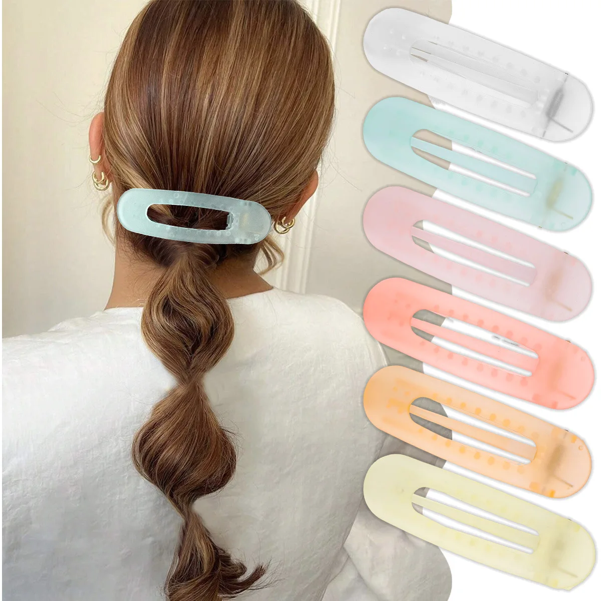 

Medium Hair Claw Clips for Women Girls, Pink Strong Hold Thick Thin HairHair Accessories For Girls Fashionable Hair Clips