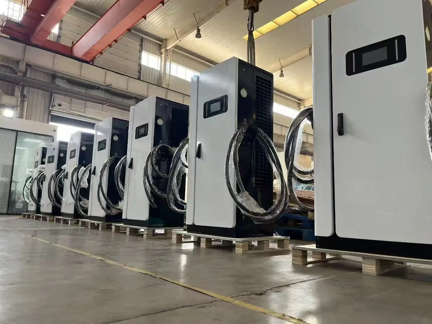 Charging Pile Floor Mounted DC Charging Station Electric Vehicle Charger Outdoor Charging Point Support OCPP