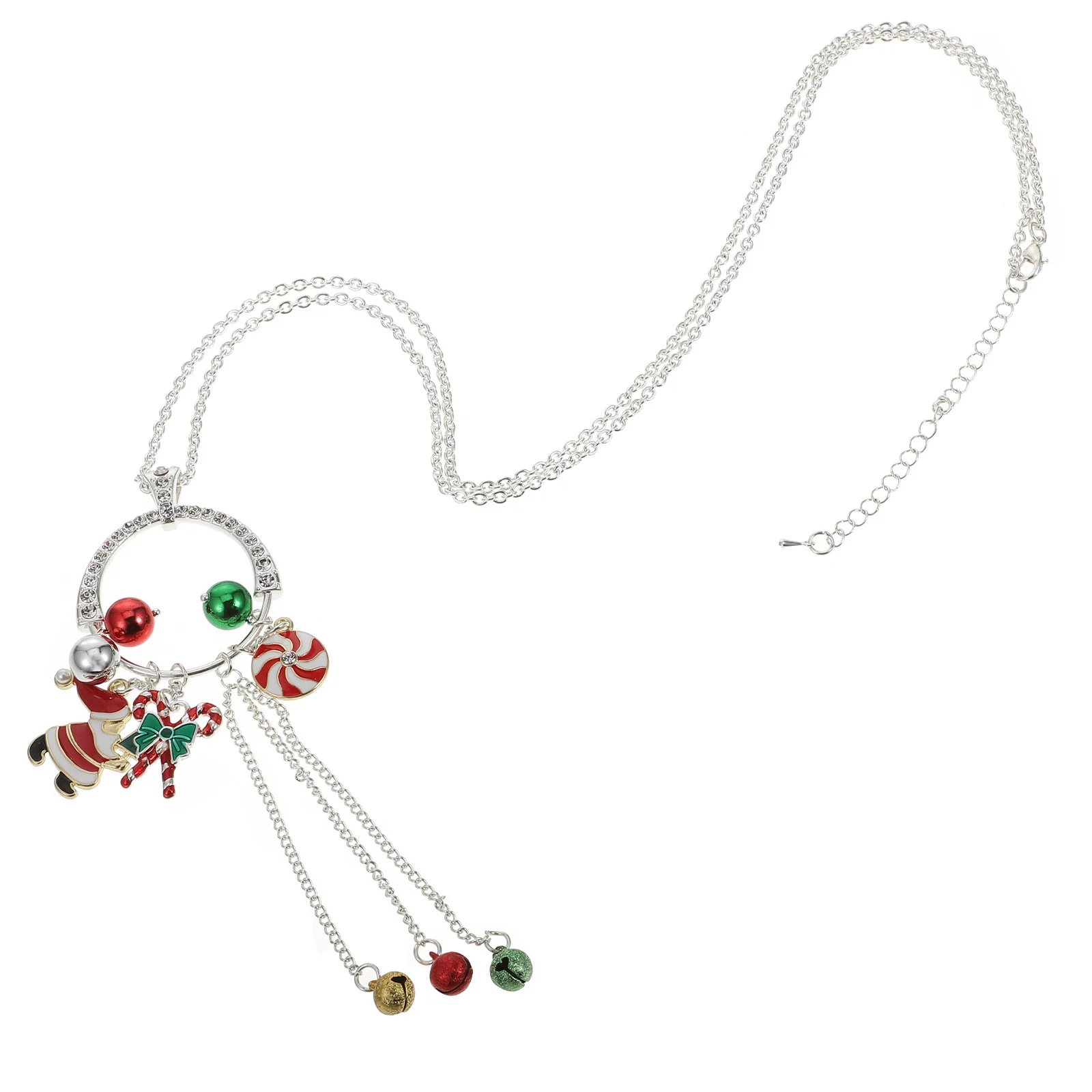 

1Pcs Santa Claus Hat Necklace Alloy Xmas Pendant Necklace Christmas Theme Party Neck Accessory Lovely Gift Neck Pendant Decor