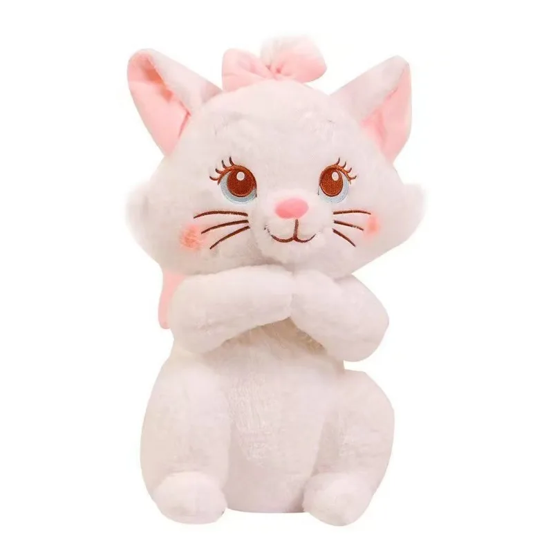 30Cm Cartoon Marie Kat Perifeer Zittende Pop Thuis Pluche Ornament Schattig Meisje Hart Slaapkamer Pop Meisjes Kinderen Vakantie Cadeau