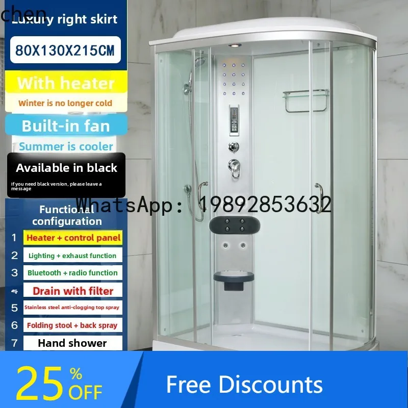 

Shower Room Integrated Bathroom Household Shower Room Integrated Tempered Glass Shower Room Enclosed Integrated