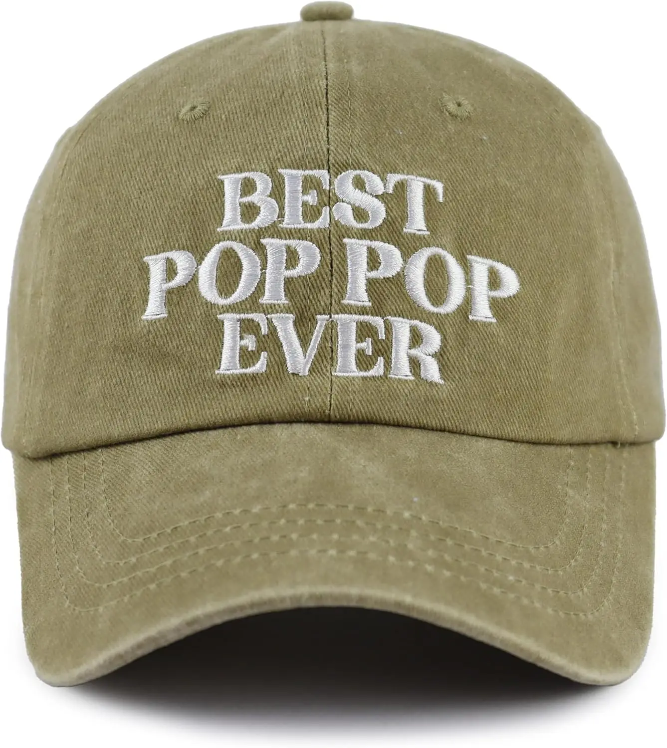 

Best Pop Pop Ever Hats for Men Grandpa, Funny Adjustable Cotton Embroidered Dad Baseball Cap