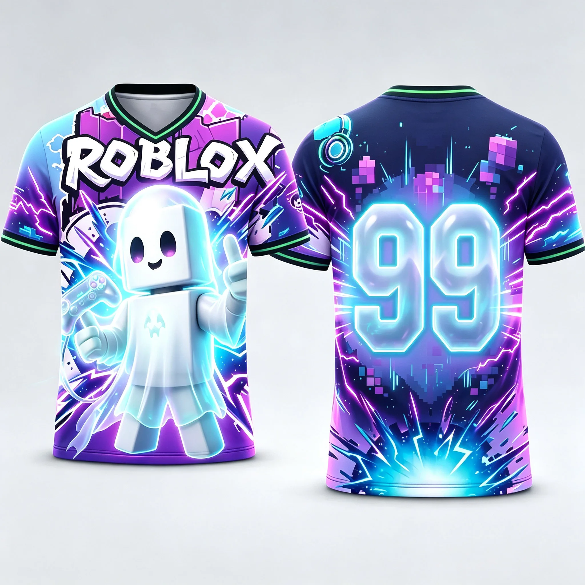 Party Games In Roblox - T-shirt Roblox Halloween Ghost Square Character,