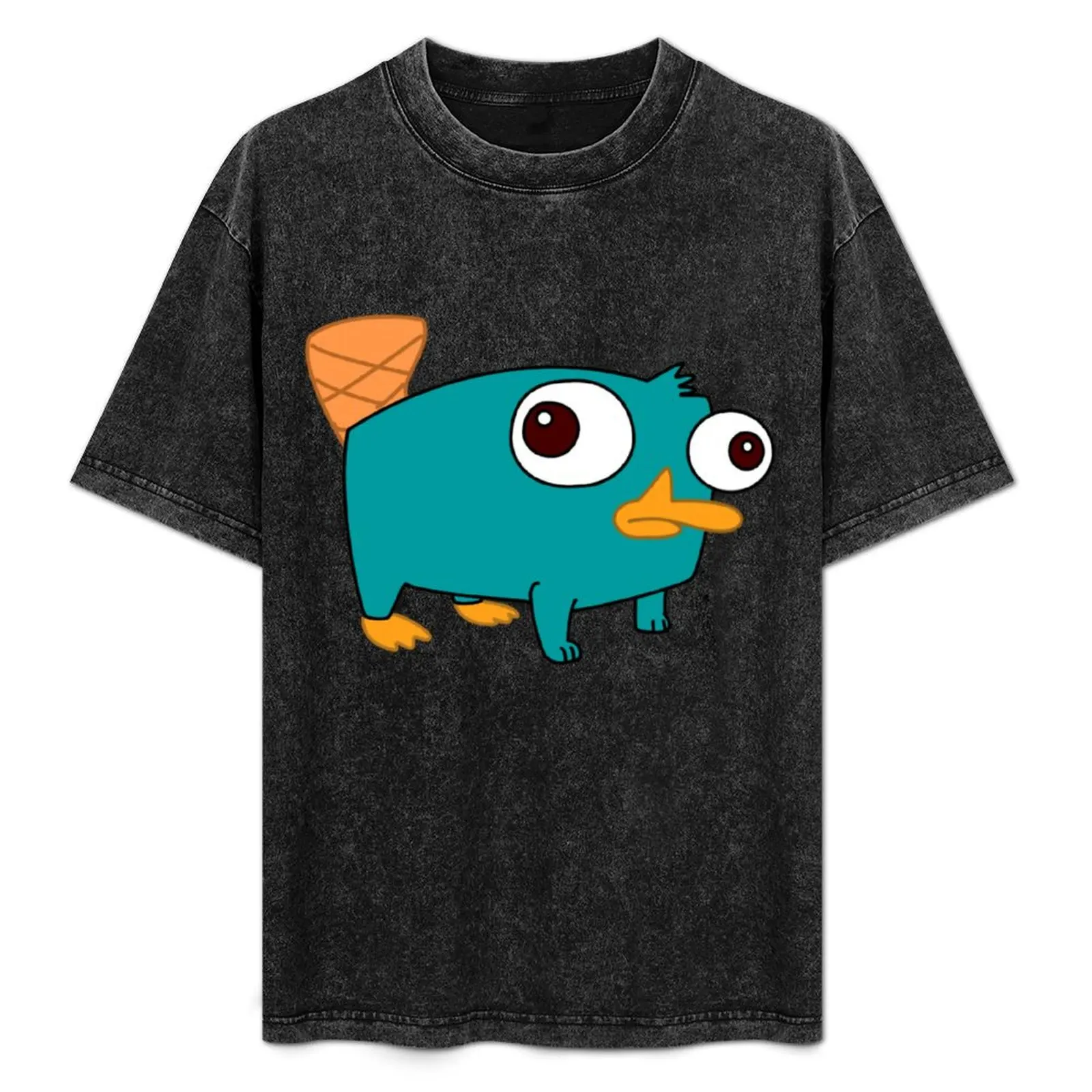 

Agente PPerry the Platypus T-Shirt Plus Size Basic Cotton T-Shirt