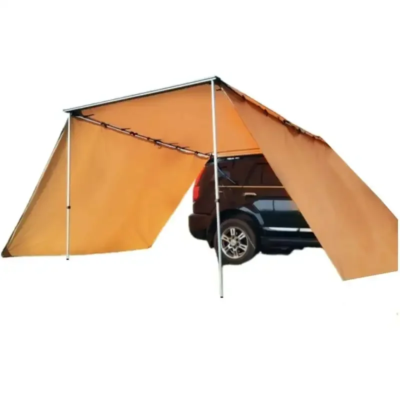 

Roof Rack Awning with 2Pcs Side Extension, Car Awning Shelter Tarps for SUV/Truck/Van Khaki(6.5x9.8ft)