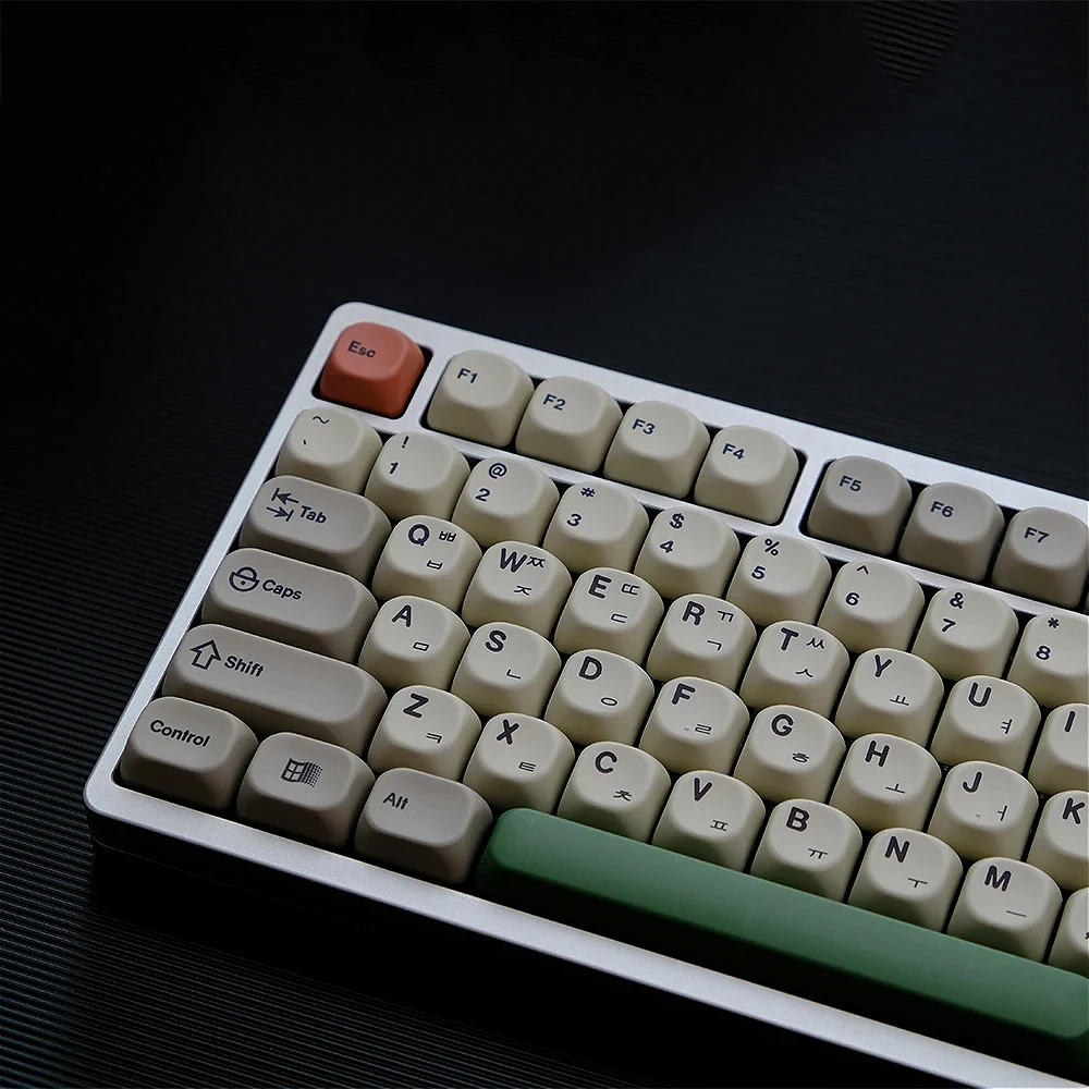 139 Keys Vintage Green Keycaps PBT Two Color Injection Molded Keycaps KOA Shape Fits MX Switch Gaming Mechanical Keyboards