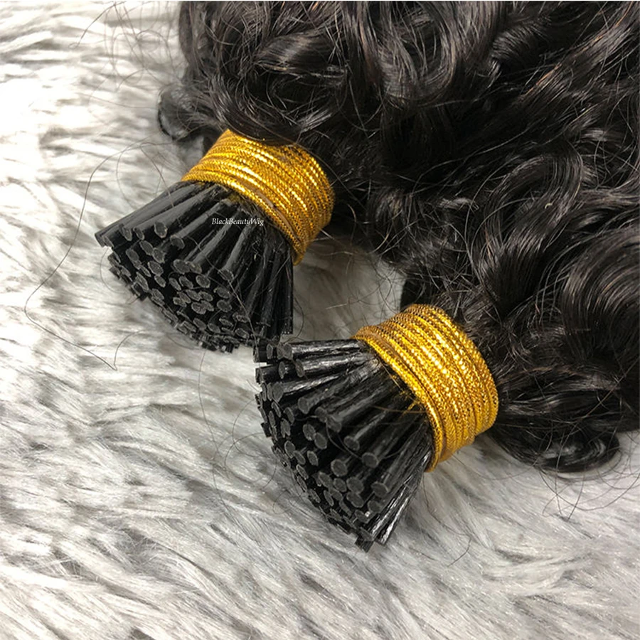 وقح مجعد أنا تلميح وصلة إطالة شعر طبيعي البرازيلي شعر ريمي ميكرولينك قبل المستعبدين لينة مجعد عصا أنا تلميح الشعر 100 جرام 100 السواحل