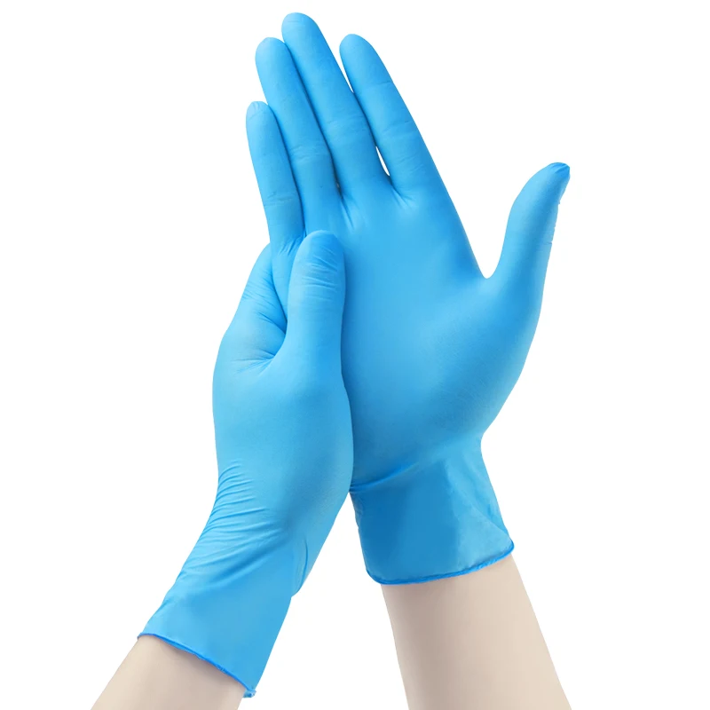 9 inch 100pcs Examination Powder Free Nitrile Gloves Powder Free Disposable Nitrile Gloves