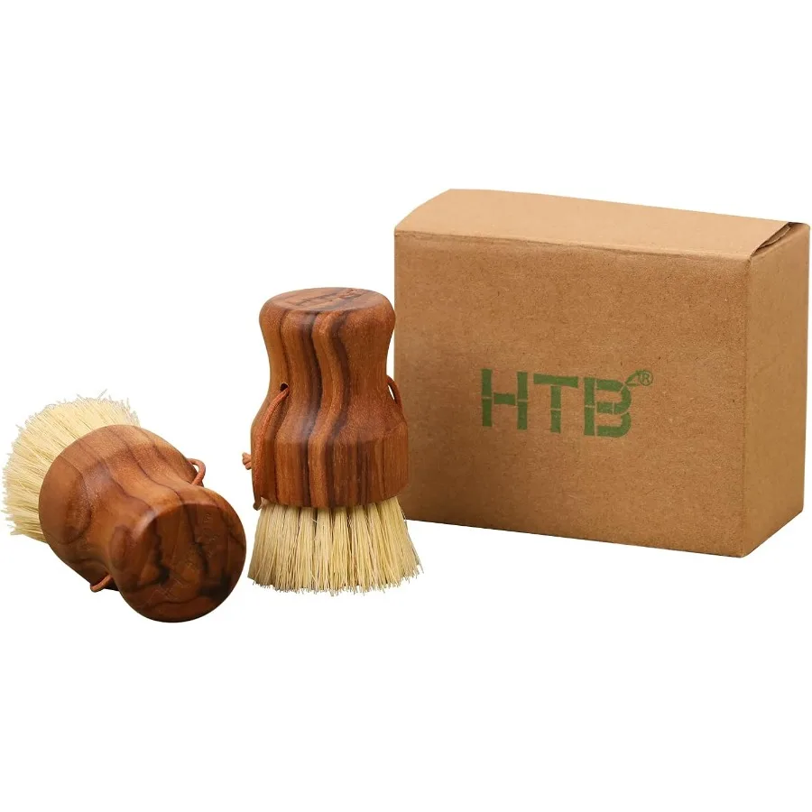 

Щетка для мытья посуды из тикового дерева, 2 шт., от Good Grip, маленькая деревянная щетка для мытья посуды с ручкой из тикового дерева и сизалевой щетиной для кухни, чистка дерева S