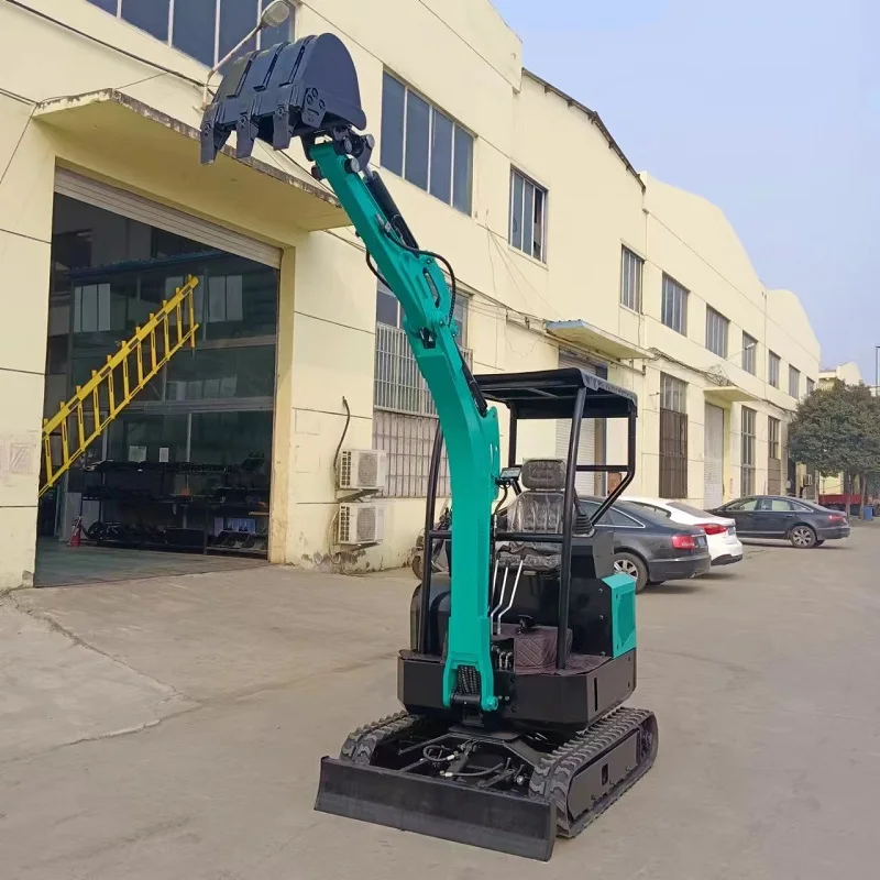 Promotional model all kinds of terrain used excavator 1ton1.5ton mini crawler excavator with a bucket and side sway customized