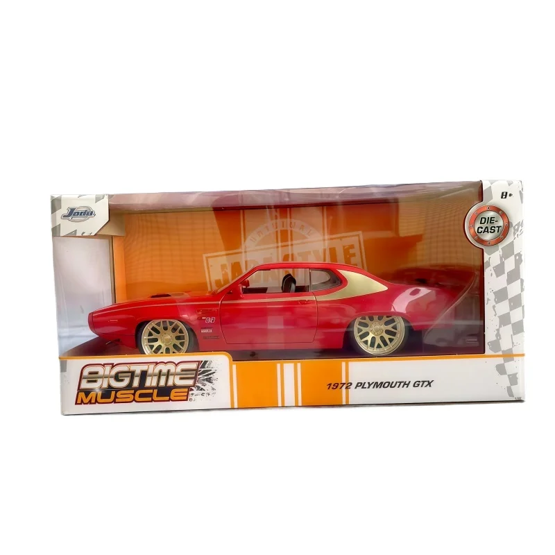 Jada 1/24 Plymouth 1972 GTX modèle de voiture en alliage peint ornement Collection cadeau pour enfant