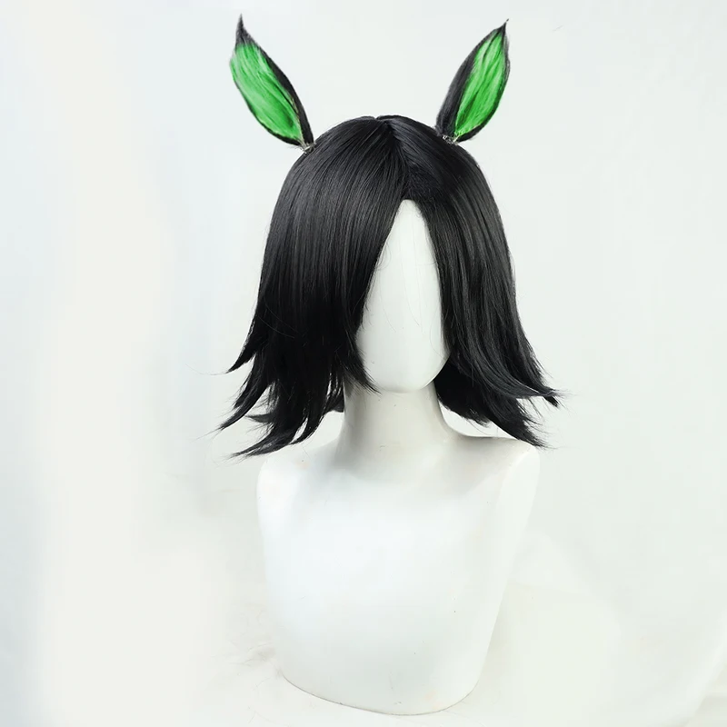 ウマ娘 プリティーダービー 勝利チケット コスプレウィッグ 耳 尻尾 ハロウィンパーティー衣装小道具 人工毛 耐熱ファイバー
