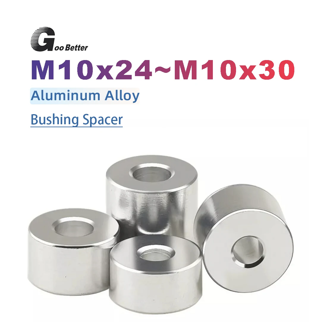 1pcs M10 Aluminum Alloy Flat Washer Gasket CNC Sleeve Non-threaded Stand-off Spacer For RC Model Part