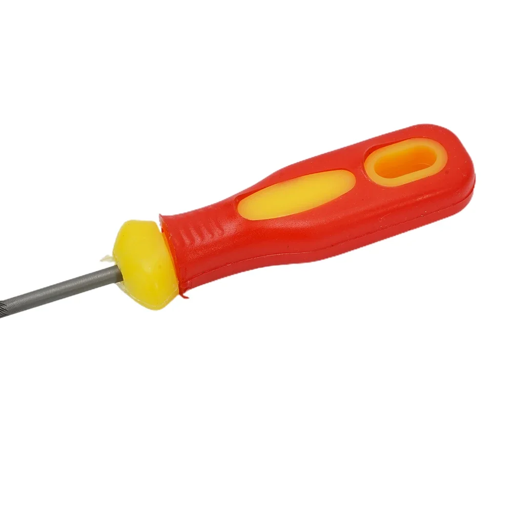 Ergonomic Handle Sharpening Tool Ergonomic Handle 4.0 4.8 5.5mm Chainsaw File High Carbon Steel One-directional Grinding