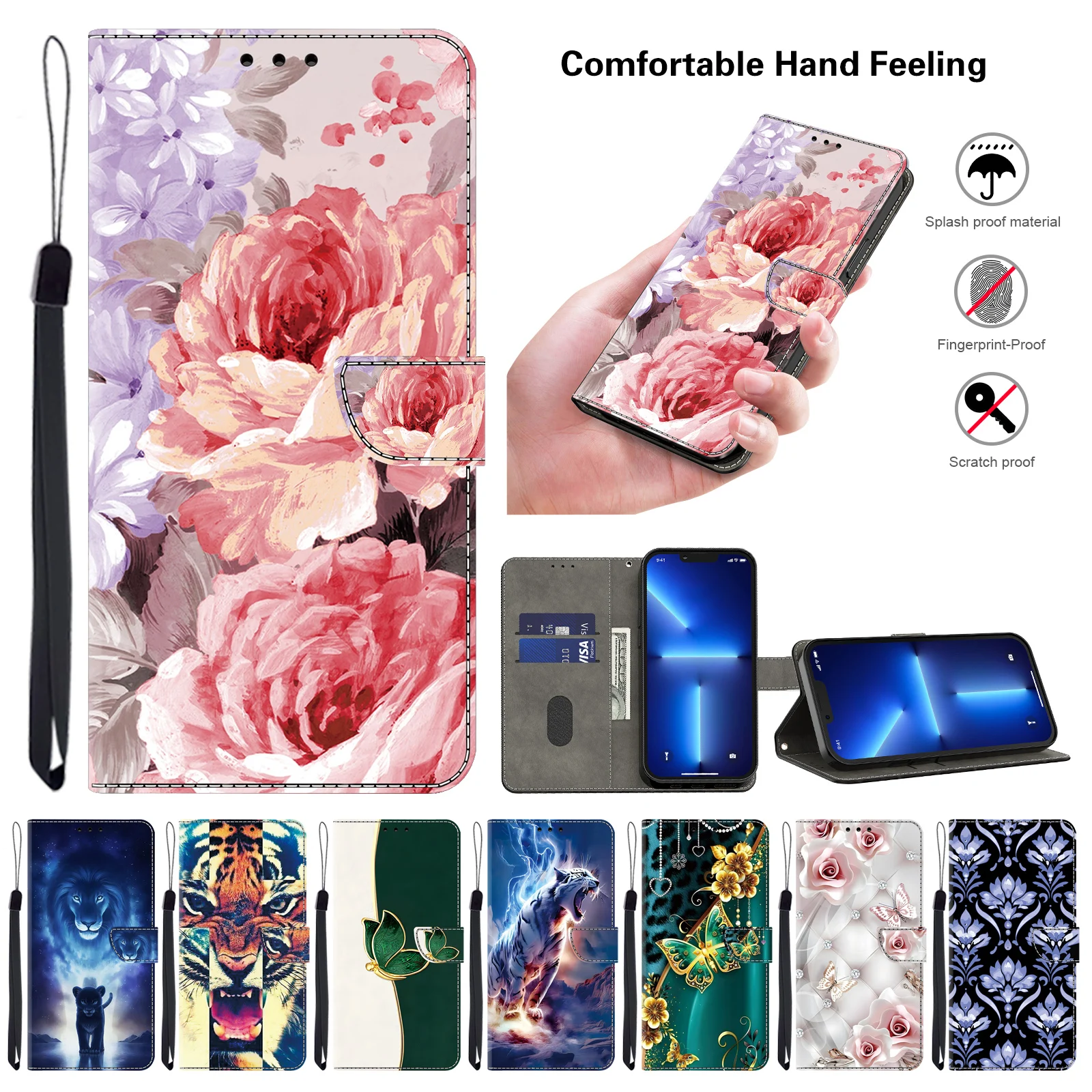 Magnetic Flip Leath…