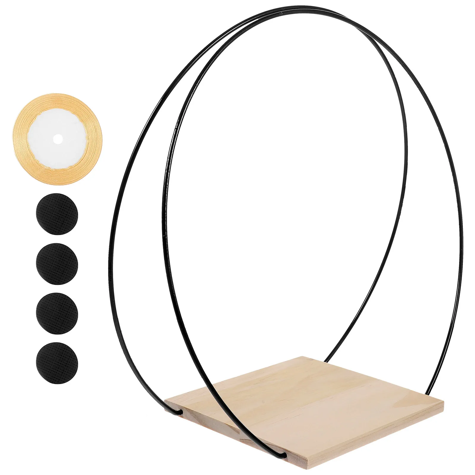 

1Set Iron Floral Ring Hoop Stable Material DIY Wedding Table Centerpiece Romantic Floral Wreath Wedding Decor Iron Hoop