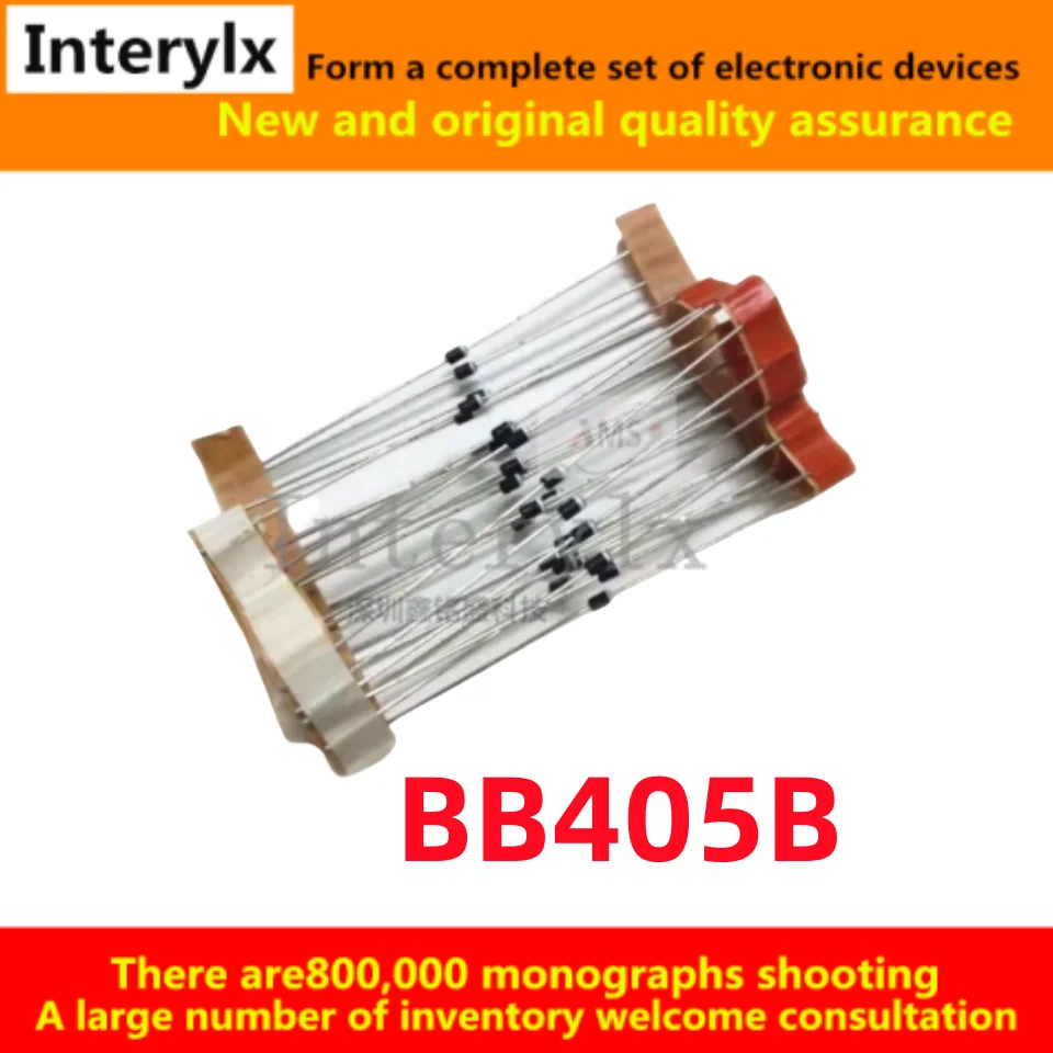 20Pcs/Lot Original BB405 BB405B Direct-insert glass packaging DO34 varactor diode