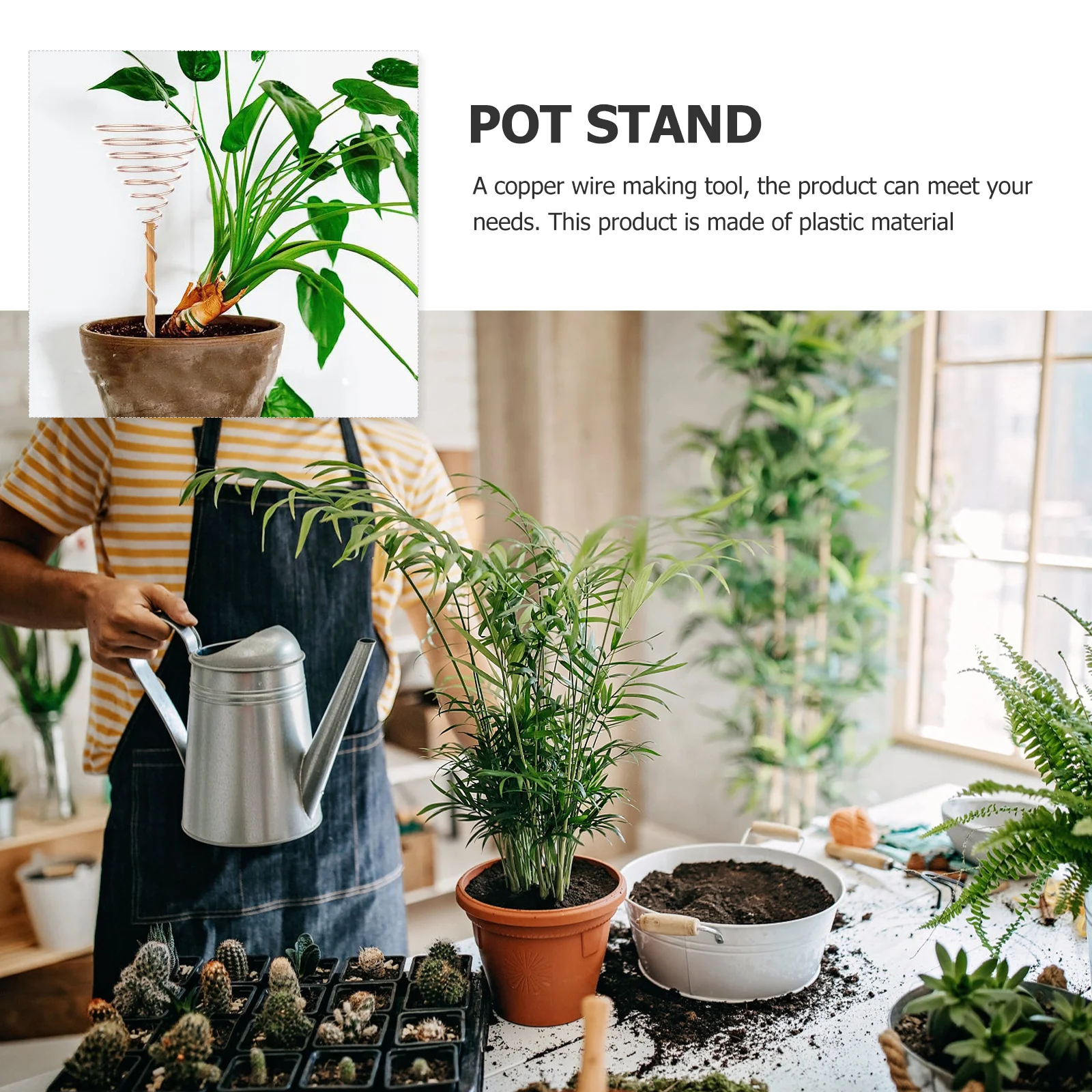 

2Pcs Copper Wire Making Tool for Gardening Antenna Garden Tools Durable Plastic Material Easy to Use Precise Production