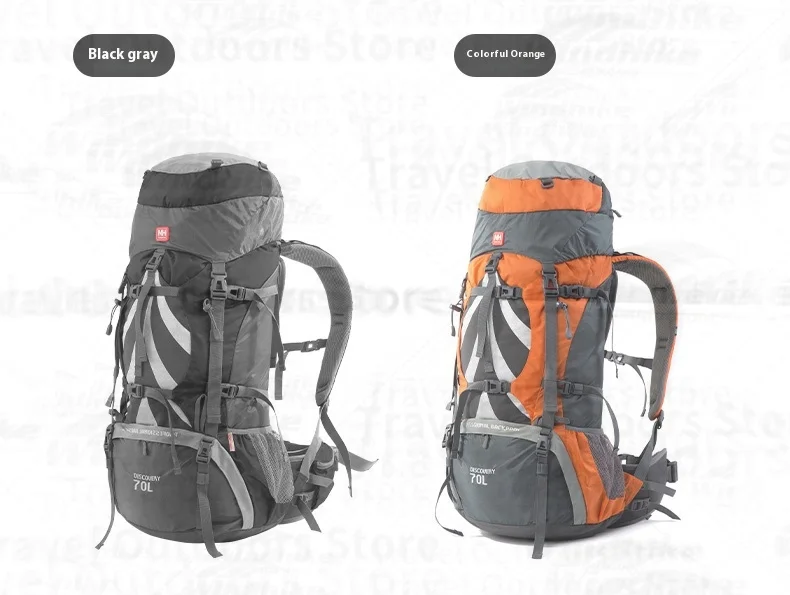 Naturehike 70+5L Camping Rucksack Wandern Große Kapazität Rucksack Ultraleichte Reisetasche W/Aluminium Legierung Rahmen Wasserdichte Abdeckung – Detail 20
