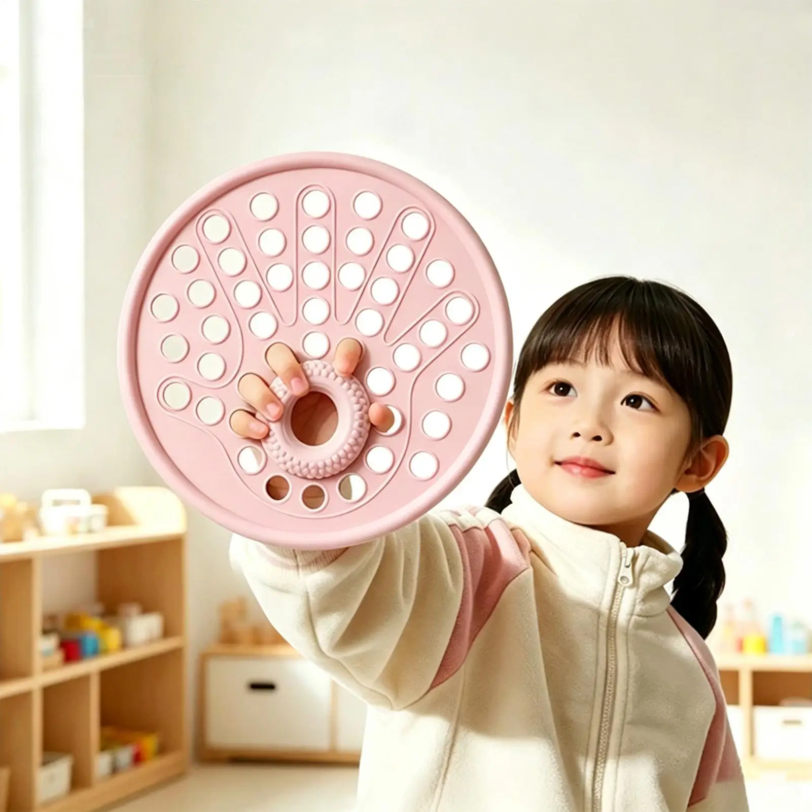 Finger Exerciser Silicone Trainer With Multi-Hole Hand Exerciser For Hand Workout Arm Gym Home Fitness Training Seniors