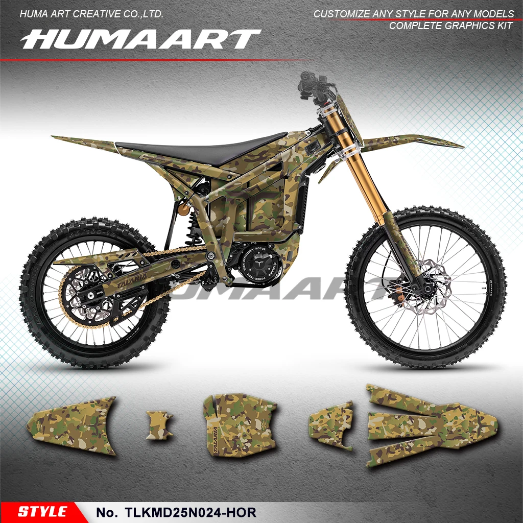 

Комплект графических наклеек HUMAART, наклейка для TALARIA KOMODO, ремонт, номер стиля TLKMD25N024-HOR