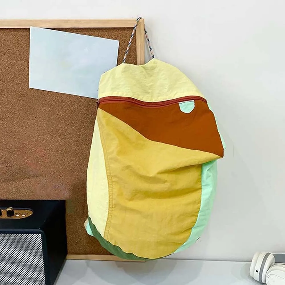 Robuste Schultasche in Kontrastfarbe, großes Fassungsvermögen, Kratzschutz, Nylon-Sport-Tagesrucksack, wasserdichtes festes Gurtband