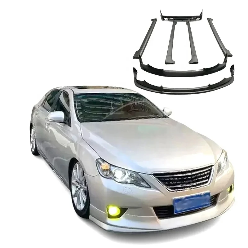 

Прямая продажа с фабрики, АБС-пластик, автомобильный бампер, передняя губа, задняя губа, боковые юбки для Toyota Reiz Mark X 2010-2012, автомобильный Bodykit