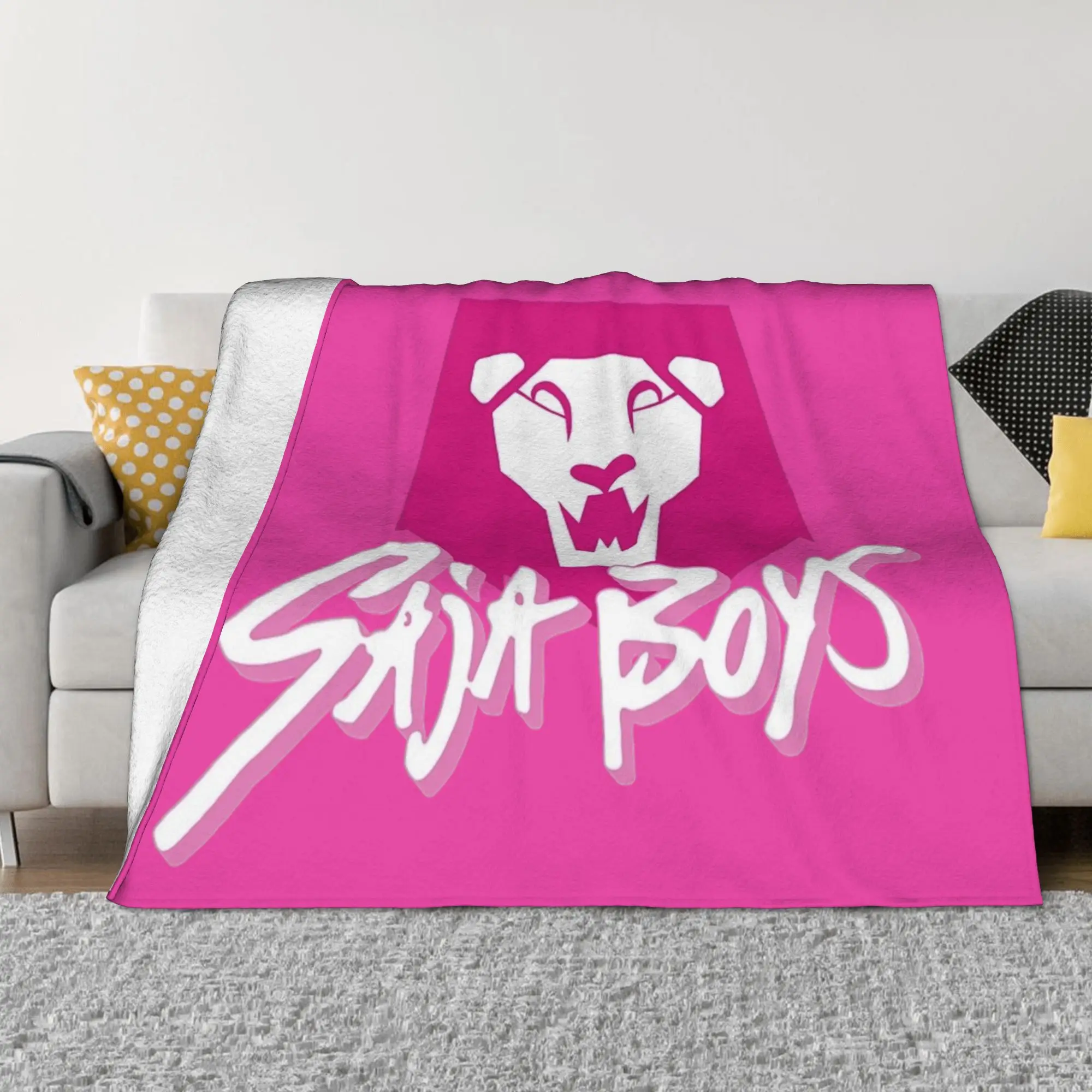 

Saja Boys lion Knitted Blanket Kpop Demon Hunters Flannel Throw Blanket Summer Air Conditioning Decoration Soft Warm Bedsprea