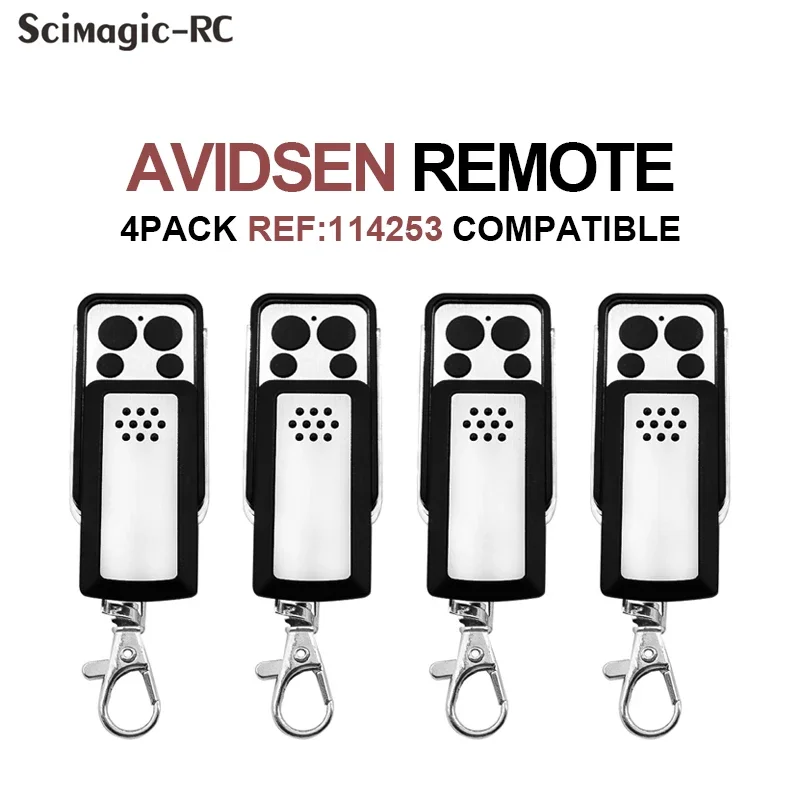 4PCS Avidsen 114253 Garage Door Remote Control For Avidsen Extel Thomson 433.92MHz Rolling Code Controller Transmitter