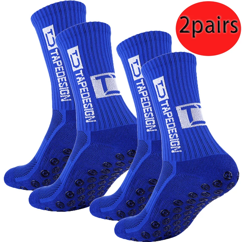 2/4 أزواج من الجوارب الرياضية TC الزرقاء، والجوارب الرجالية والنسائية، والجري لمسافات طويلة، وكرة السلة، وكرة القدم، وركوب الدراجات، والرياضات الخارجية #4