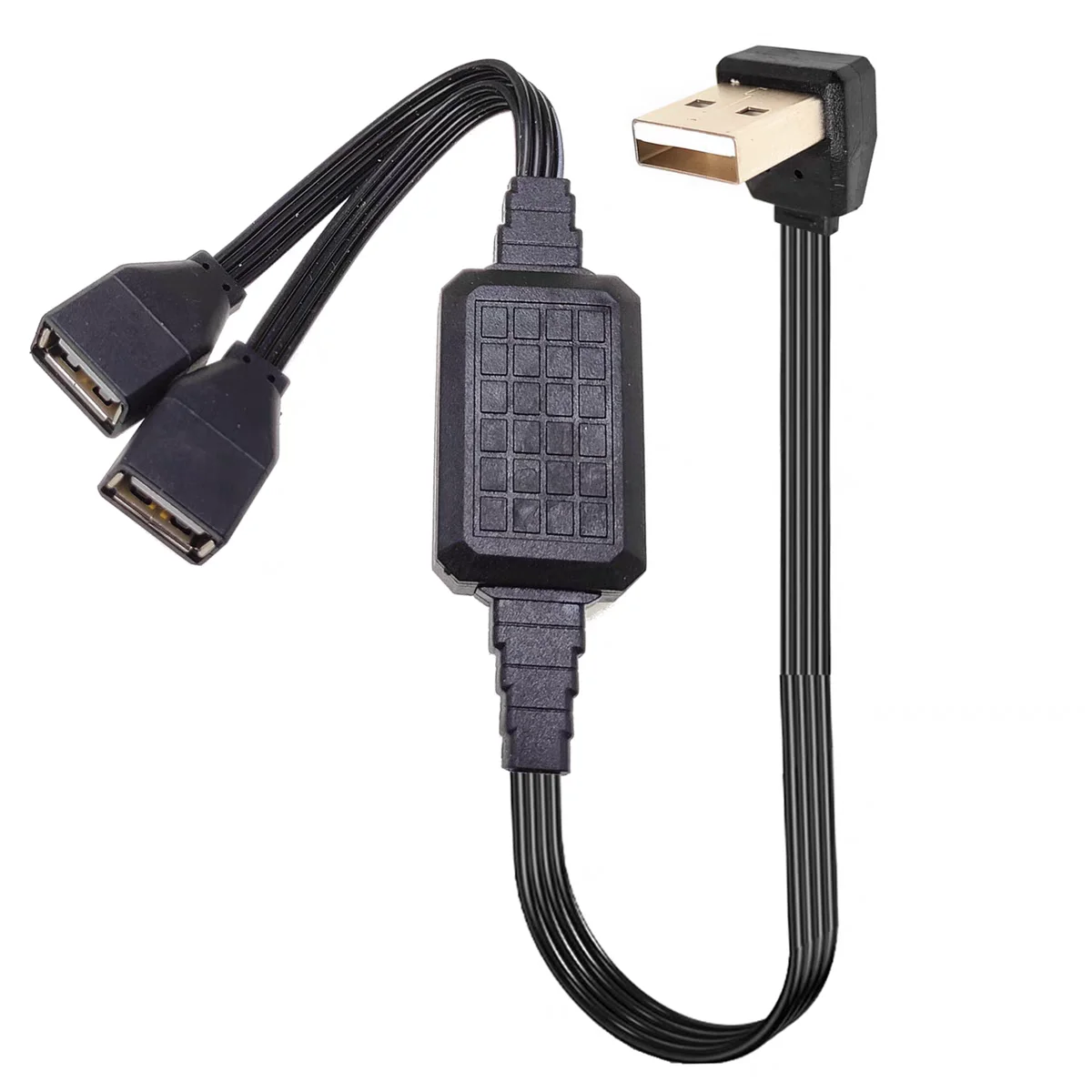 Car mounted computer USB extender for one to two vehicle navigation charging data cable splitter USB 1 in 2 bus