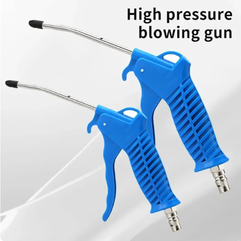 High Pressure Dust Blowing Gun Pneumatic Hardware Tool Dust Removal Gun Blowing Air Soot Blowing Gun Air Pump Extended Nozzles